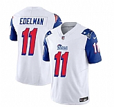 Men & Women & Youth New England Patriots #11 Julian Edelman White Blue 2023 F.U.S.E. Vapor Limited Jersey,baseball caps,new era cap wholesale,wholesale hats